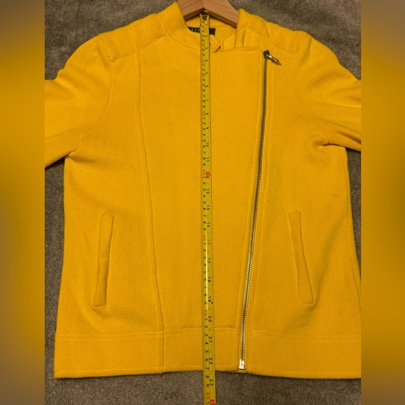 NWOT! Lauren Ralph Lauren Womens Petite
Moto Jacket Yellow SP - Picture 10 of 12
